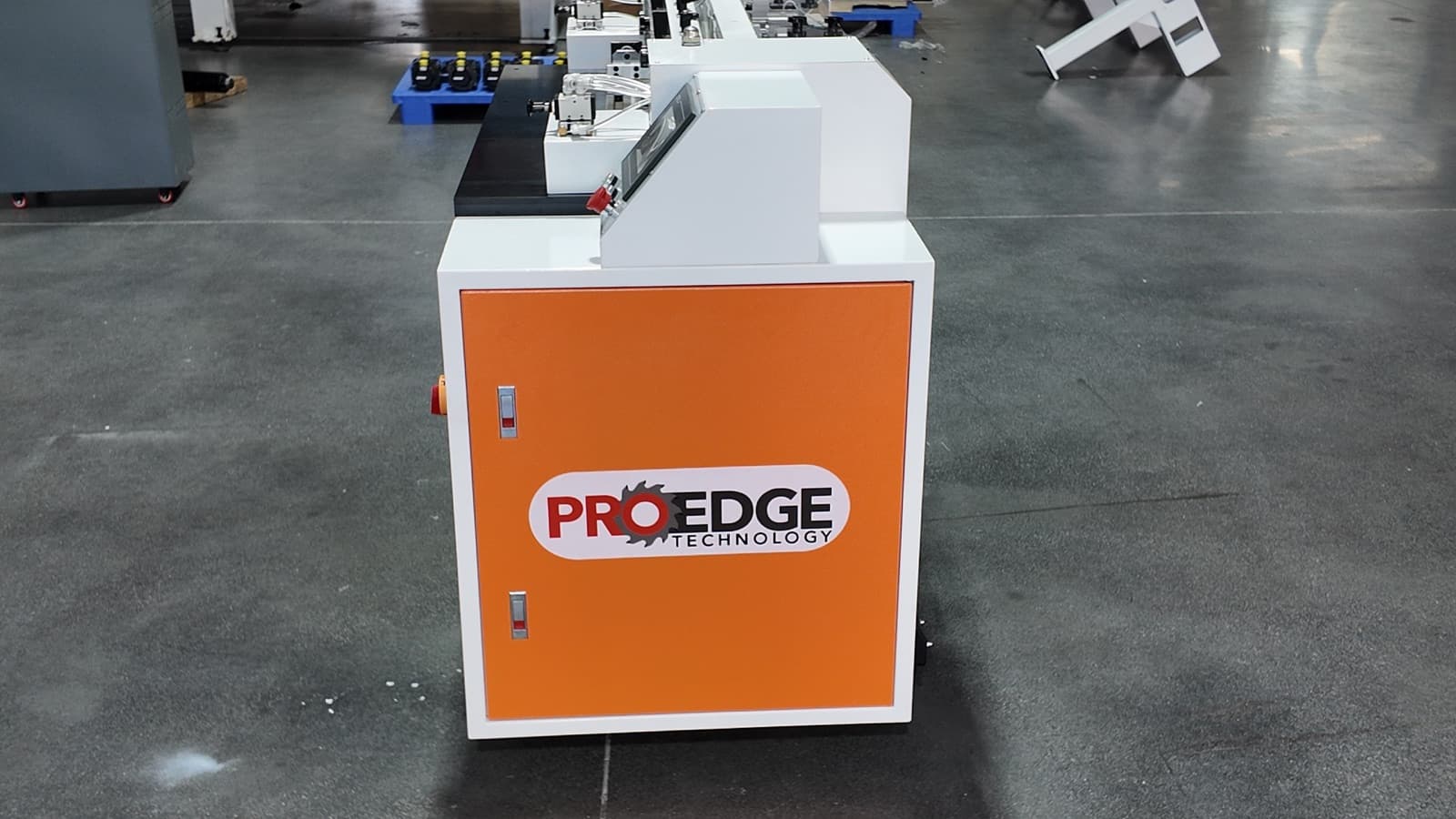 CNC Dovetail machine, rear cabinet view