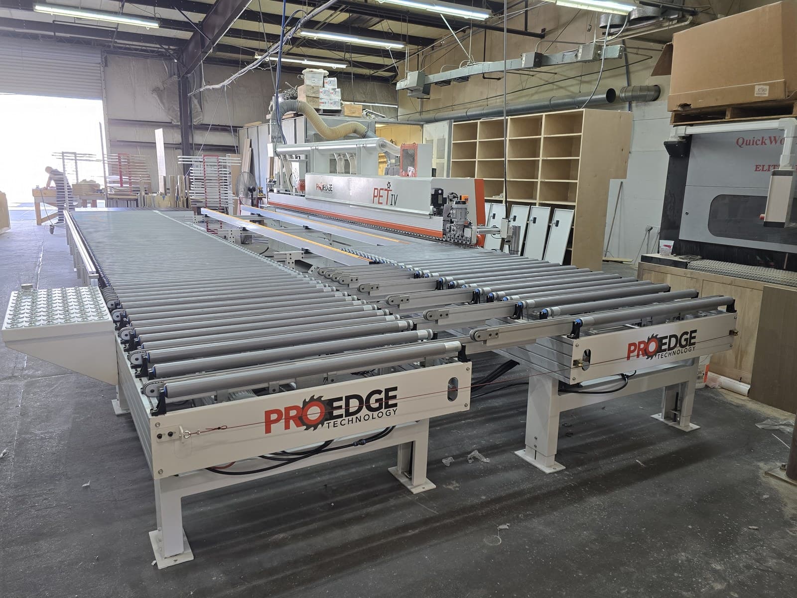 Return Conveyor viewed from the return side showing the full roller run