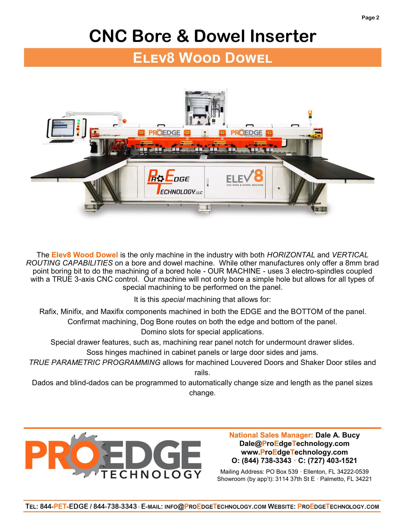 ELEV8 Bore and Dowel brochure cover